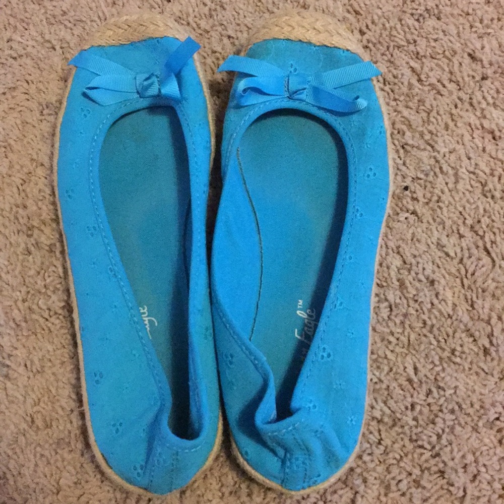 Blue flats